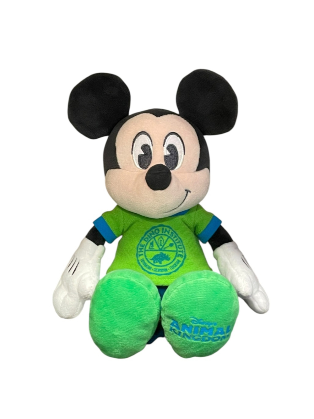 Disney Animal Kingdom The Dino Institute Mickey Mouse Plush Stuffed Toy 10"